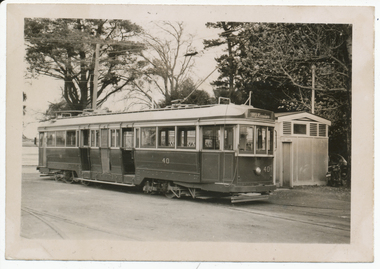 Photograph - SECV Ballarat 40 at depot, State Electricity Commission of Victoria (SECV), Mar. 1956