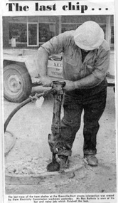 Newspaper, The Courier Ballarat, "The Last Chip", Jan. 1972