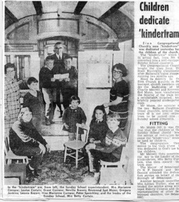 Newspaper, The Courier Ballarat, "Children dedicate 'kindertram'", 22/11/1971 12:00:00 AM