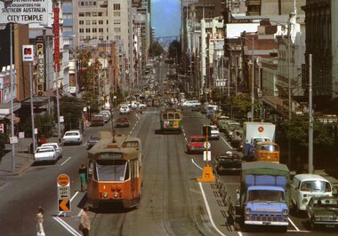 Postcard, Biscay Greetings, Bourke St Melbourne