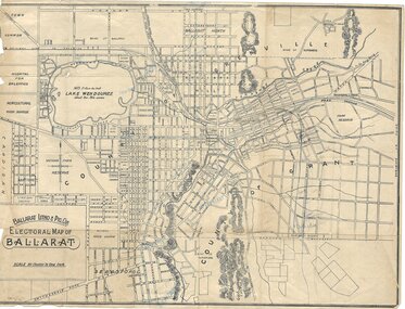 Ballarat Map showing electoral divisions