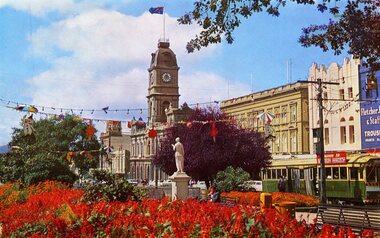 Postcard, Sturt St floral display