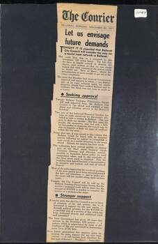 Courier Editorial "Let us envisage future demands" 1971
