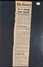 Courier Editorial "Let us envisage future demands" 1971