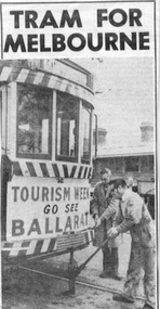 Newspaper, The Courier Ballarat, "Tram for Melbourne", 15/09/1971 12:00:00 AM
