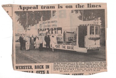 Newspaper, The Courier Ballarat, "Appeal tram is on the lines", 29/03/1969 12:00:00 AM