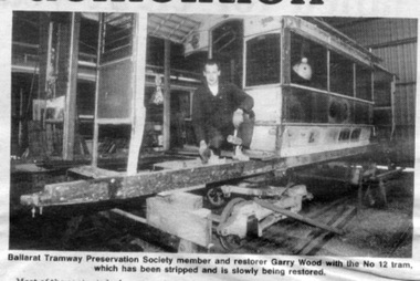 Newspaper, The Courier Ballarat, "Historic tram saved from demolition", 6/09/1994 12:00:00 AM