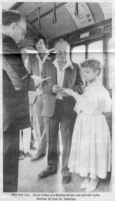 Newspaper, The Courier Ballarat, "Get me to the tram on time", 2/12/1985 12:00:00 AM