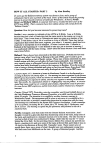 Document - Typed Notes, Alan Bradley, "How it all started: Part 2", 1996