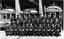 SEC Bendigo staff at closure - black and white of platform staff.