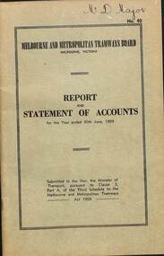 Report and Statement of Accounts - MMTB - 30.06.1959