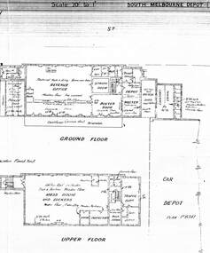 Planning drawings for South Melbourne Depot.