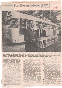 Newspaper, "Its the new-look tram", 24/03/1973 12:00:00 AM