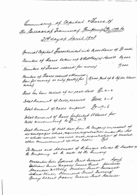 Document - Photocopy, Public Records Office of Victoria, "Summary of Capital & share of the Ballaarat Tramway Co. Ltd. (in Liquidation) up to 21st day of April 1903", c1994