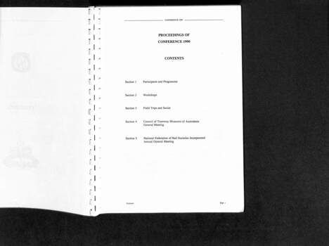 Proceedings of the joint Confeerence of the COTMA - 1990 - Contents.