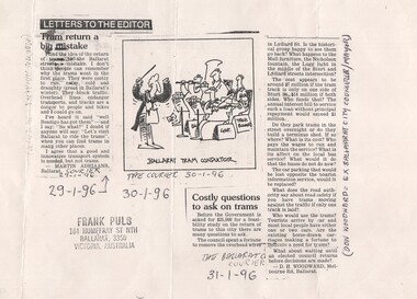 Document - Photocopy, Frank Puls, "Ballarat Tram Conductor", 1/02/1996 12:00:00 AM