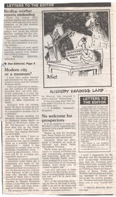 Newspaper, J. Parkin and  Oakbank and  Bungaree, "Modern City or a museum?", 22/02/1997 12:00:00 AM