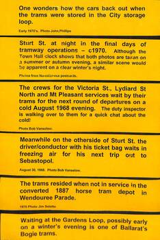 Night trams at Ballarat