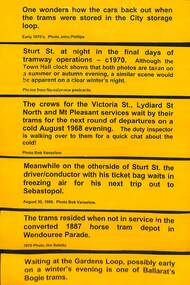 Night trams at Ballarat