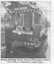 A man in a uniform puts a trolley pole onto the overhead of a vintage tram labeled "ST. AIDANS Dr" and "TRAM RIDES".
