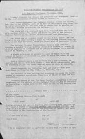 Document - Form/s, Letter/s, Ballarat Tramway Preservation Society (BTPS), BTPS Membership application, 1972