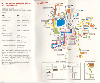 Ephemera - Timetable/s, Public Transport Corporation (PTC), "Your Guide to Ballarat Transit", Jan. 1992