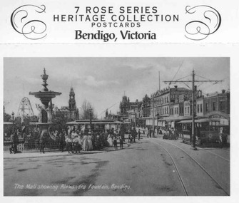 Postcard - Folder set, Rose Stereograph Co, "7 Rose Series Heritage Collection Postcards - Bendigo Victoria", c1990