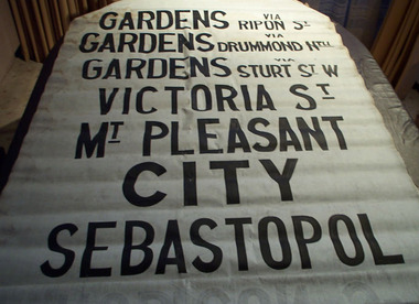 Functional object - Destination Roll, State Electricity Commission of Victoria (SECV), "Ballarat" (white background), late 1967