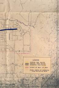 Map - Map/s, State Electricity Commission of Victoria (SECV), Ballarat bus routes, 1971