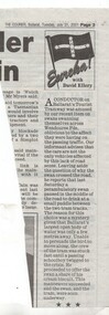 Newspaper, David Ellery, Eureka column by David Ellery, 31/07/2001 12:00:00 AM