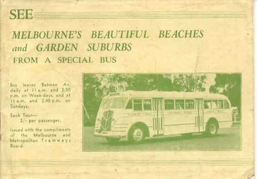 "See Melbourne's Beautiful Beaches and Garden Suburbs from a Special Bus"