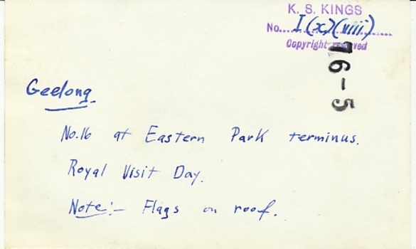 SECV Geelong 16 at Eastern Park = print 2 rear