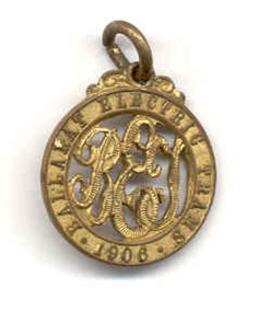 Badge - ESCo pass Cr D Hughes, Stokes & Sons Melbourne, 1906
