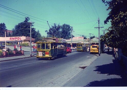 SEC tram 32 and 43 in Main St.