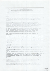 Document - Research Notes, Ballarat Tramway Museum (BTM), H. Collett, Sep. 2001
