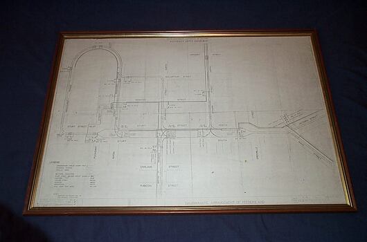 "Diagrammatic Arrangement of Feeders and Trolley Wire" for Ballarat,