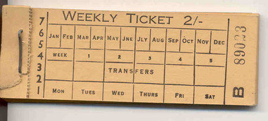 Block of SEC 2/- weekly tickets,