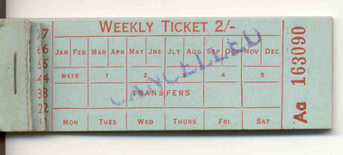 Block of SECV 2/- weekly tickets,