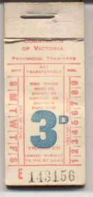 Ephemera - Ticket/s, State Electricity Commission of Victoria (SECV), SEC 3d, 1940's?