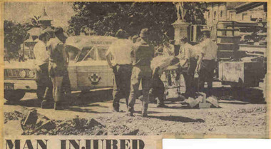 Newspaper, The Courier Ballarat, "Man Injured", 10/02/1972 12:00:00 AM