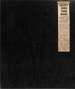 Newspaper, The Courier Ballarat, "Society seeks tram relics", 7/07/1972 12:00:00 AM