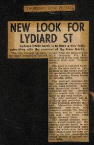 Newspaper, The Courier Ballarat, "New look for Lydiard St", 22/06/1972 12:00:00 AM
