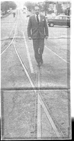 Newspaper, The Courier Ballarat, "A last look at the tram tracks", 4/07/1971 12:00:00 AM
