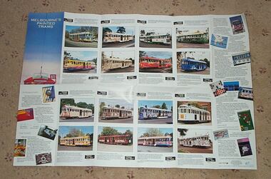 Pamphlet, The Design Group, "Melbourne's Painted Trams", 1986