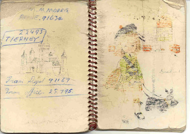 Pamphlet, D. J. Everett, Ballarat tram rosters, late 1960's