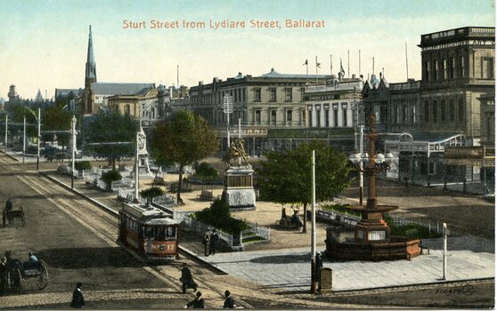 Sturt Street from Lydiard St Ballarat