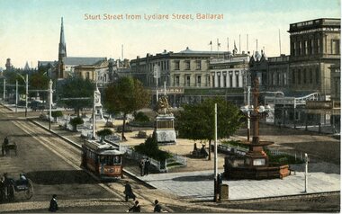 Sturt Street from Lydiard St Ballarat