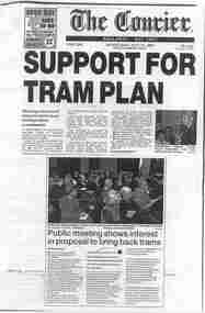 Document - Photocopy, The Courier Ballarat, "Support for Tram Plan", Aug. 2002