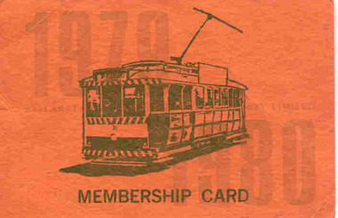 Ephemera - Membership Card, Geoff Dean, 1979