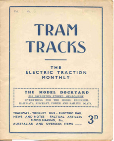 Magazine, Jack Richardson, "Tram Tracks - The Electric Traction Monthly", Oct to Dec. 1946